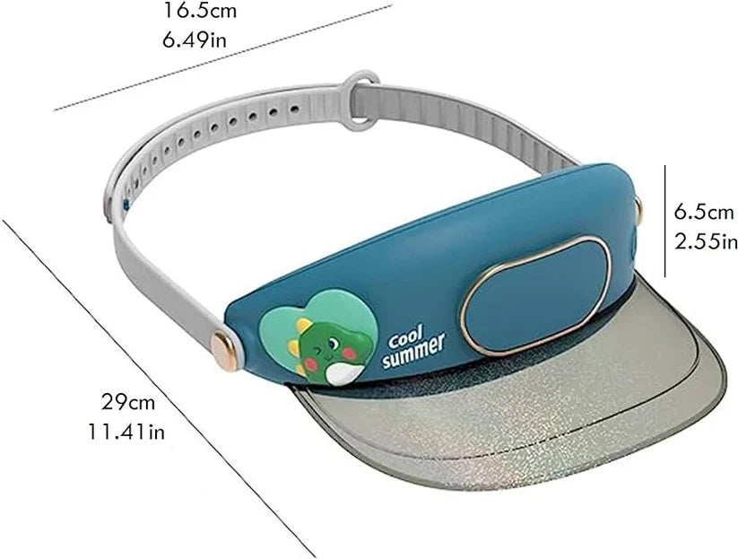 Portable USB Rechargeable Cooling Fan Cap 3 Speed Summer