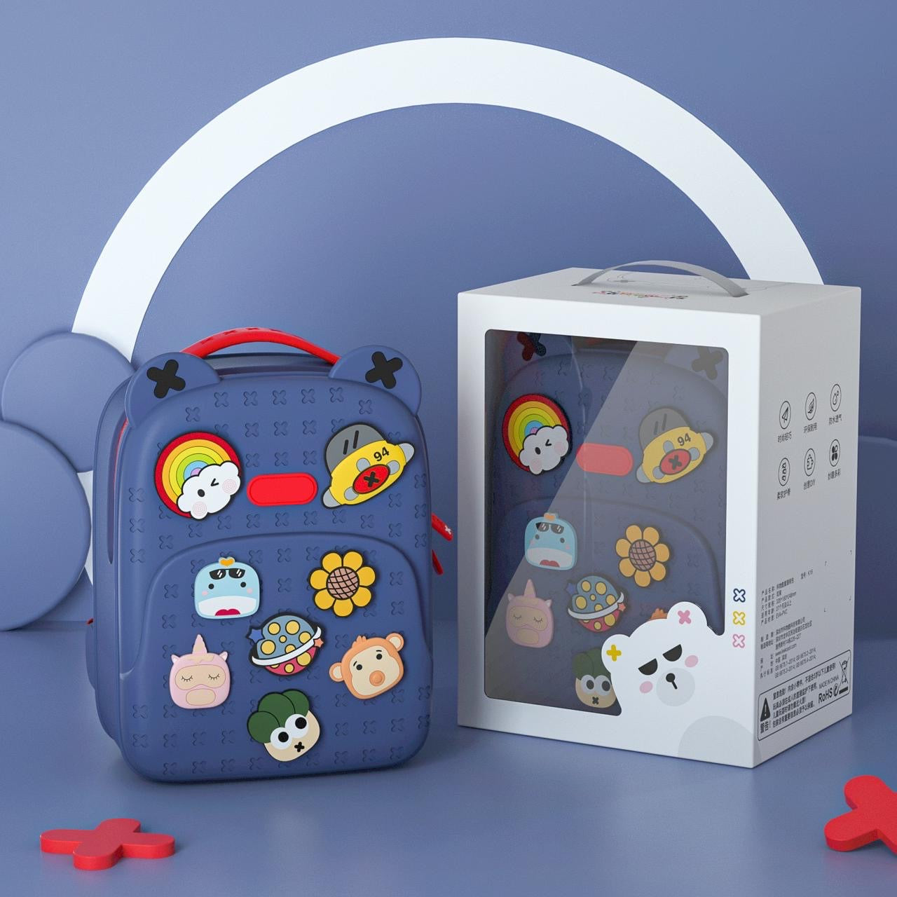 Silicone Backpack with DIY Jibbitz