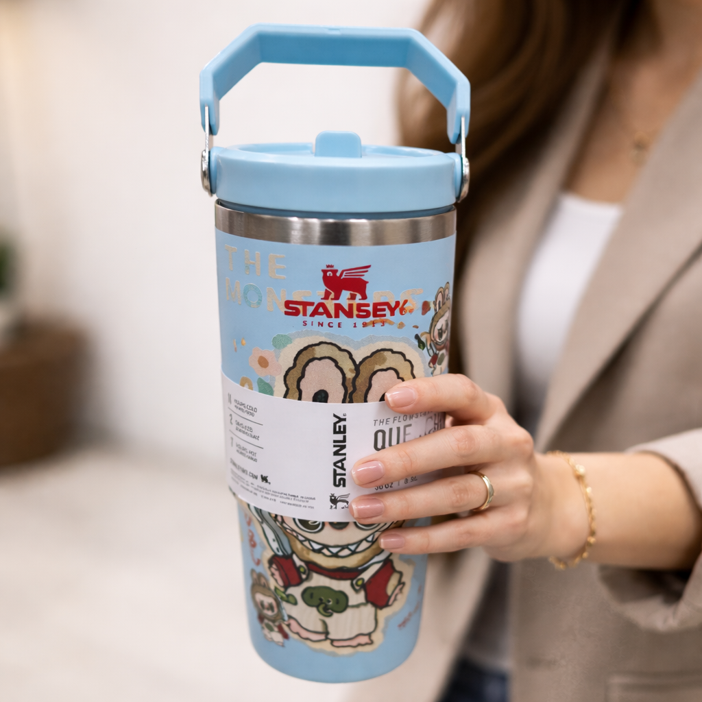 Labubu Edition 900ml 30oz Flip Straw Tumbler
