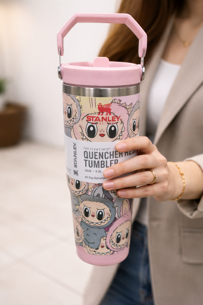 Labubu Edition 900ml 30oz Flip Straw Tumbler