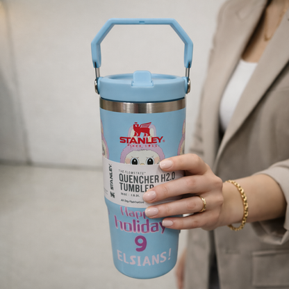 Labubu Edition 900ml 30oz Flip Straw Tumbler