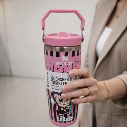Labubu Edition 900ml 30oz Flip Straw Tumbler