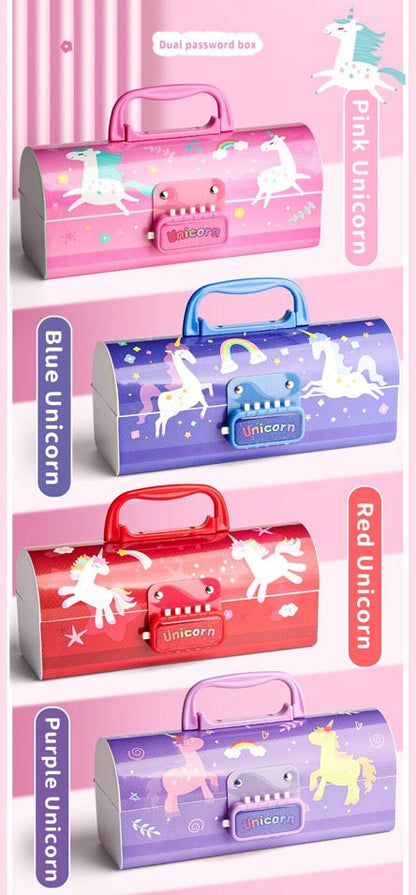 Cute Pencil case with passcodes