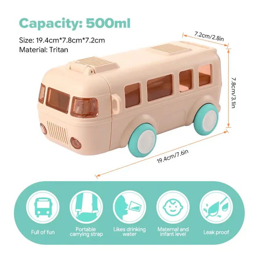 Cute Bus Adventure  500ml Sipper (Original Tritan Quality)