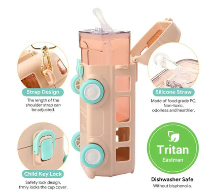 Cute Bus Adventure  500ml Sipper (Original Tritan Quality)
