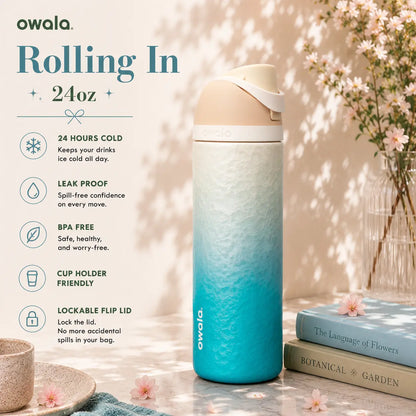 Owala FreeSip® 24oz – Rolling In Giveaway Edition | Limited Edition Insulated Water Bottle