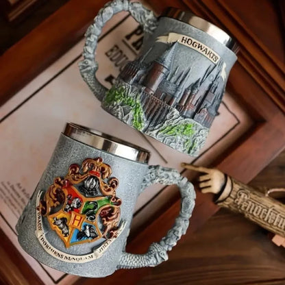 Harry Potter™ Hogwarts Castle 3D Stainless Steel Mug – Collector's Edition