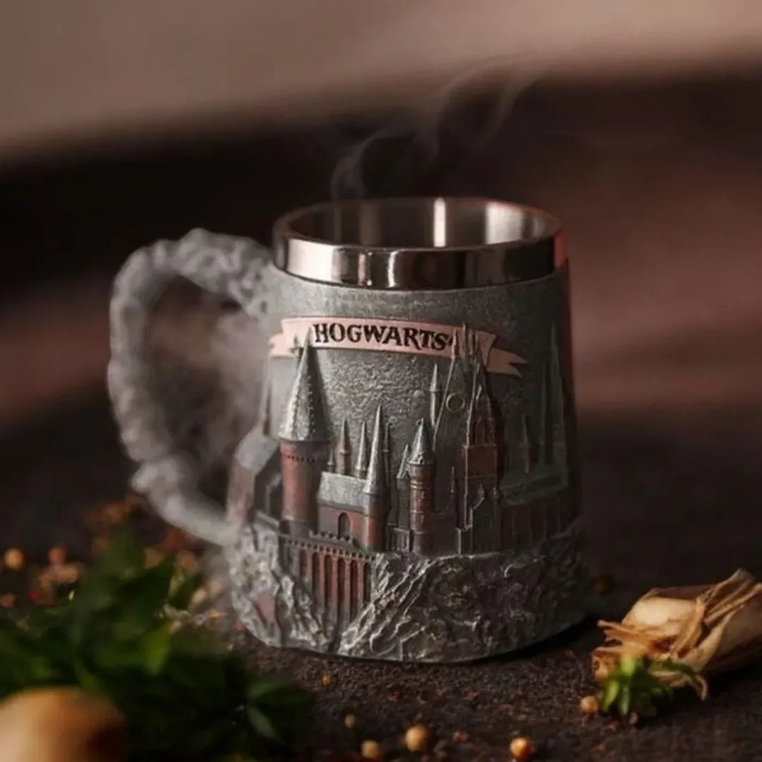Harry Potter™ Hogwarts Castle 3D Stainless Steel Mug – Collector's Edition