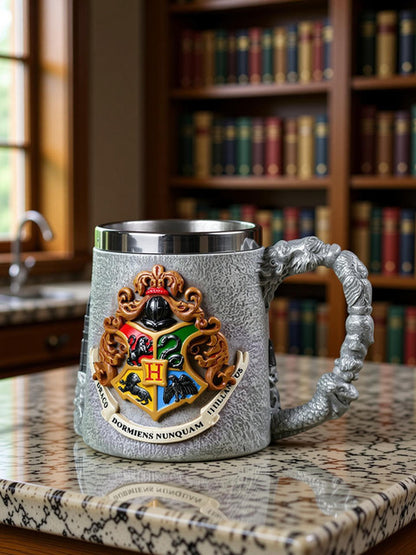 Harry Potter™ Hogwarts Castle 3D Stainless Steel Mug – Collector's Edition