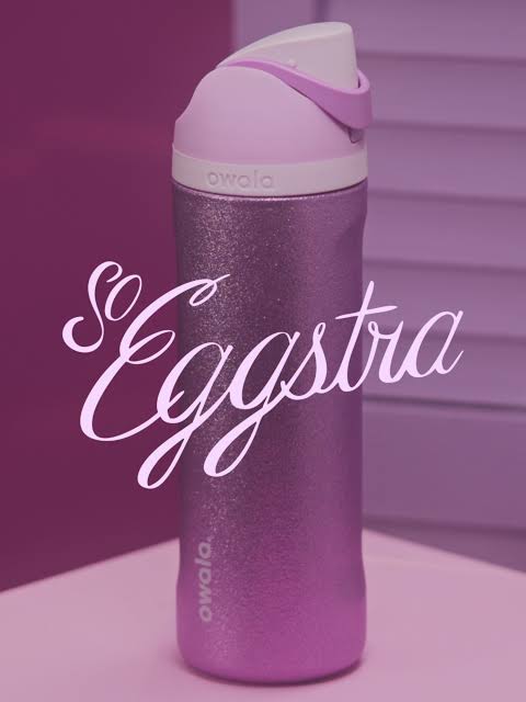 Owala FreeSip® Eggstra Edition – Glitter Lavender (24oz / 710ml)