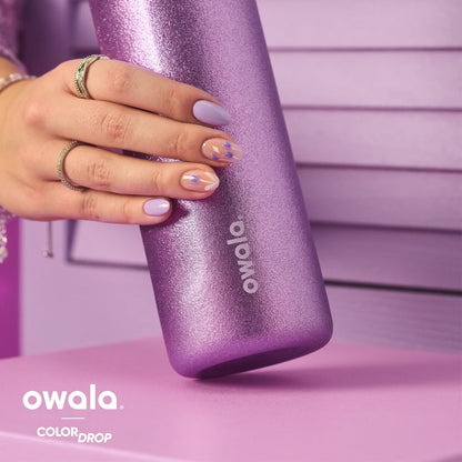 Owala FreeSip® Eggstra Edition – Glitter Lavender (24oz / 710ml)