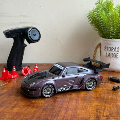 Porsche 4WD Remote Control Drift Car Toy with Lights – 2.4G High Speed Racing Car for Kids