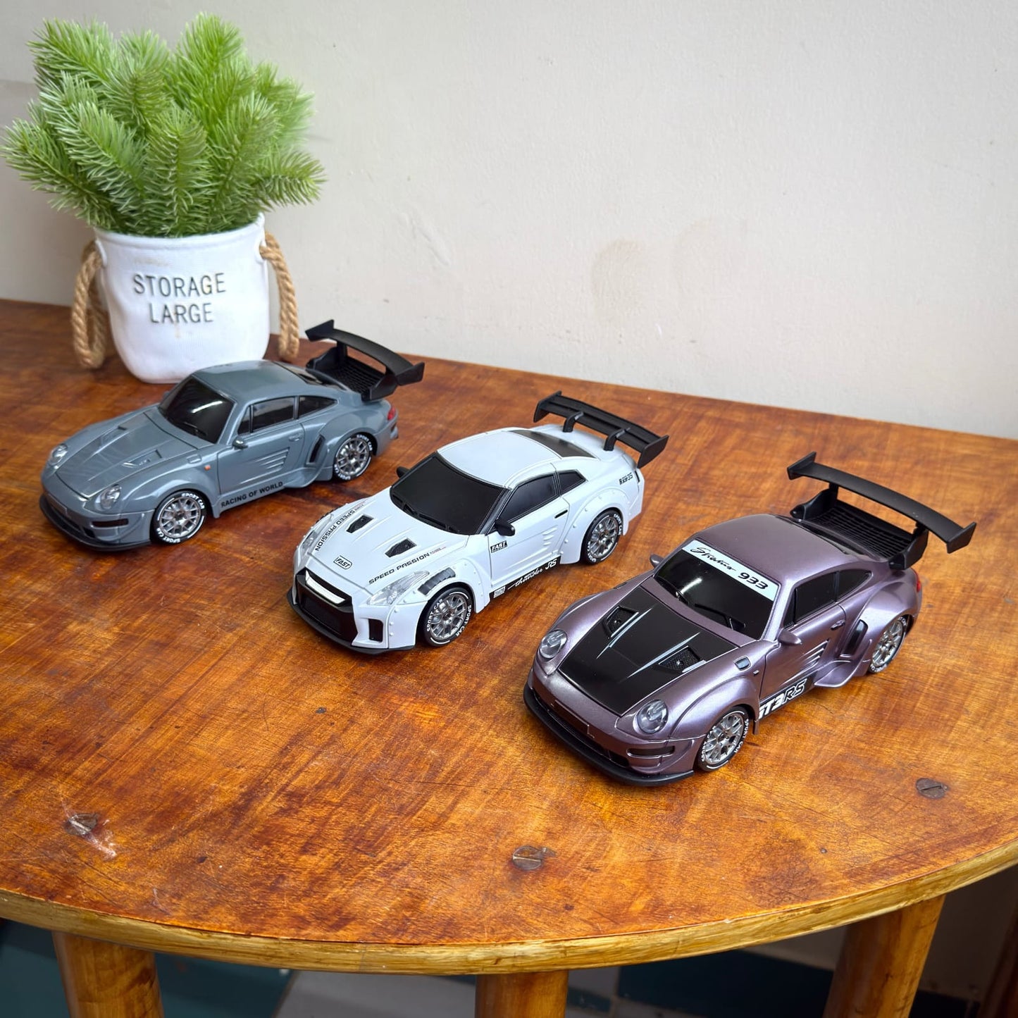 Porsche 4WD Remote Control Drift Car Toy with Lights – 2.4G High Speed Racing Car for Kids