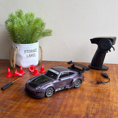 Porsche 4WD Remote Control Drift Car Toy with Lights – 2.4G High Speed Racing Car for Kids