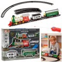 Classic Steam Remote Control Train Set with Smoke, Light & Sound – Battery Operated RC Train Toy for Kids