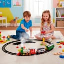 Classic Steam Remote Control Train Set with Smoke, Light & Sound – Battery Operated RC Train Toy for Kids