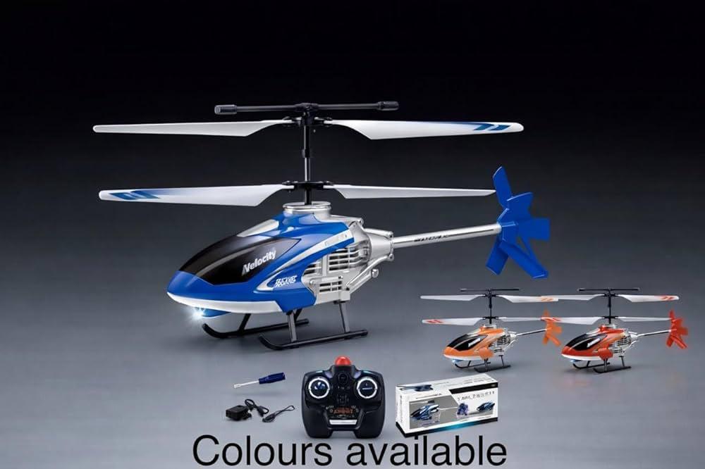 Velocity 806 RC High Speed Helicopter for Kids | Rechargeable Remote Control Flying Toy with LED Lights