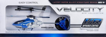 Velocity 806 RC High Speed Helicopter for Kids | Rechargeable Remote Control Flying Toy with LED Lights