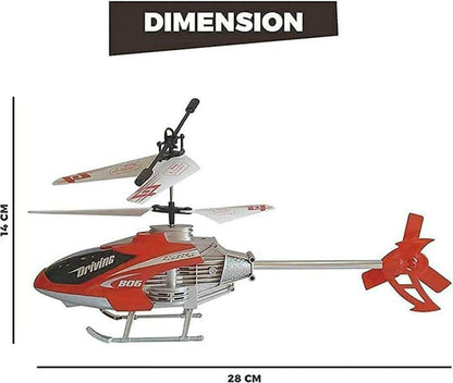Velocity 806 RC High Speed Helicopter for Kids | Rechargeable Remote Control Flying Toy with LED Lights