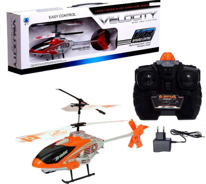 Velocity 806 RC High Speed Helicopter for Kids | Rechargeable Remote Control Flying Toy with LED Lights