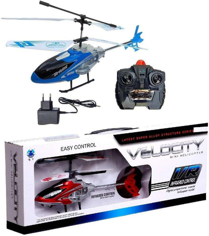 Velocity 806 RC High Speed Helicopter for Kids | Rechargeable Remote Control Flying Toy with LED Lights