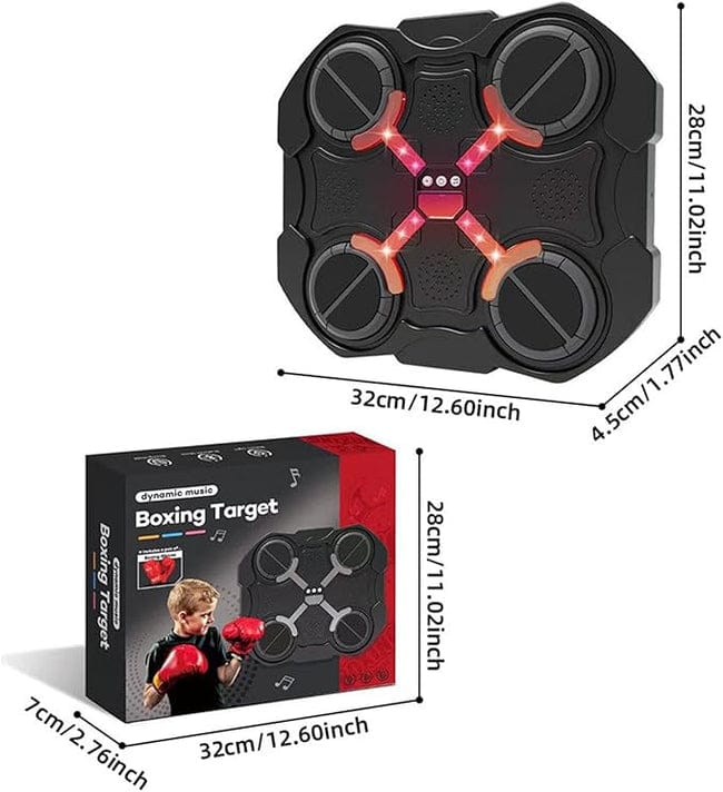 Musical Boxing Target Wall Game with Boxing Gloves – Interactive Fitness Toy for Kids