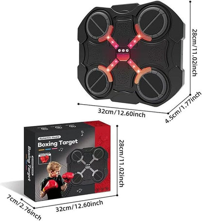 Musical Boxing Target Wall Game with Boxing Gloves – Interactive Fitness Toy for Kids