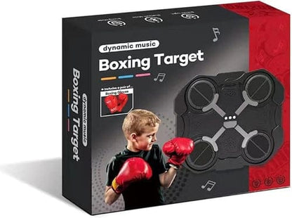 Musical Boxing Target Wall Game with Boxing Gloves – Interactive Fitness Toy for Kids