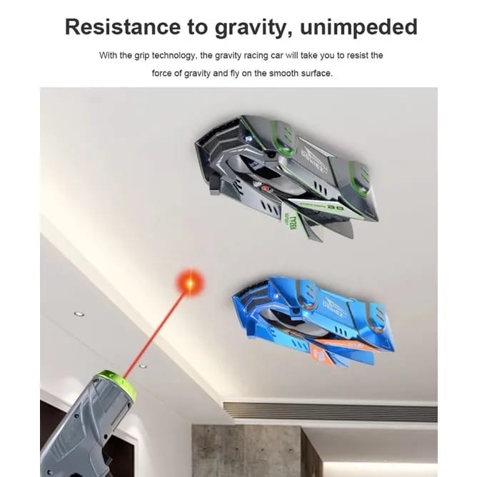 Wall Climbing Remote Control Car with Infrared Sensor & Gravity Defying Action