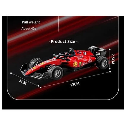 1:64 Alloy F1 Mini RC Car with Display Case | App & Remote Control | 2.4GHz | LED Lights | 3 Speed Modes