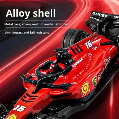 1:64 Alloy F1 Mini RC Car with Display Case | App & Remote Control | 2.4GHz | LED Lights | 3 Speed Modes