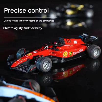 1:64 Alloy F1 Mini RC Car with Display Case | App & Remote Control | 2.4GHz | LED Lights | 3 Speed Modes