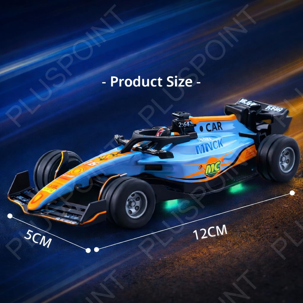 1:64 Alloy F1 Mini RC Car with Display Case | App & Remote Control | 2.4GHz | LED Lights | 3 Speed Modes