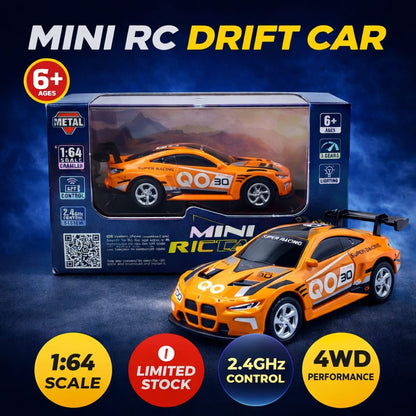 Mini RC Car 1:64 Scale with App Control & Remote – 2.4GHz Racing Car with Lights