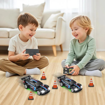 Mini RC Car 1:64 Scale with App Control & Remote – 2.4GHz Racing Car with Lights
