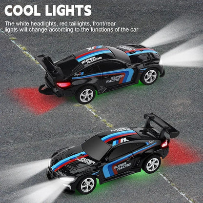 Mini RC Car 1:64 Scale with App Control & Remote – 2.4GHz Racing Car with Lights