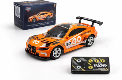 Mini RC Car 1:64 Scale with App Control & Remote – 2.4GHz Racing Car with Lights
