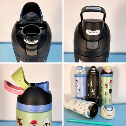 Owala FreeSip 700ML / 24oz Aesthetic Collection Water Bottle – Triple Layer Insulated SS 316 Steel Flask