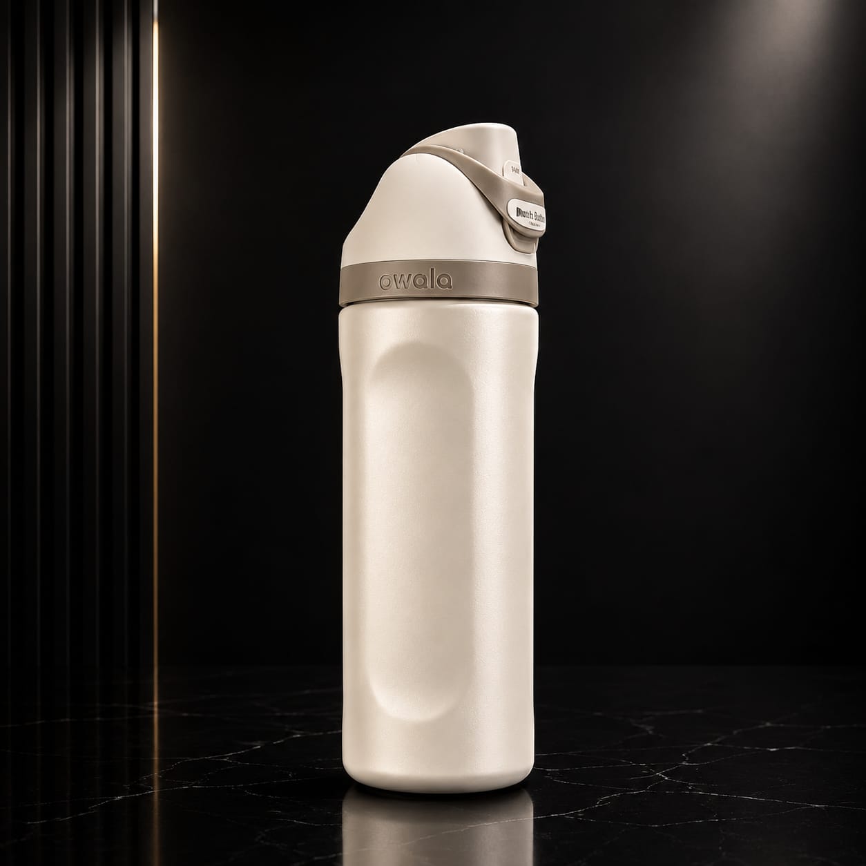 Owala FreeSip 700ML / 24oz Triple Layer Insulated Water Bottle – Premium SS 316 Steel Flask with Push Button Lock Lid