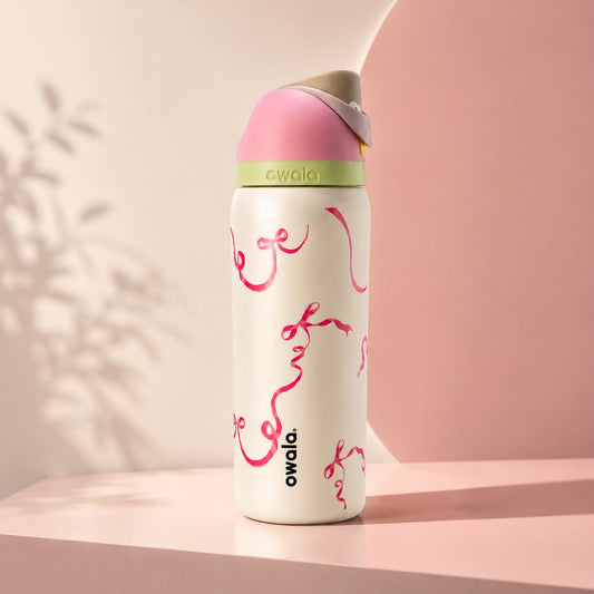 Owala Ribbon Edition 900ML / 32oz FreeSip Water Bottle – Triple Layer Insulated SS 316 Steel Flask