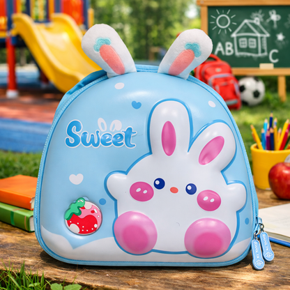 3D Cute Bunny Kids Backpack – Lightweight School Bag for Nursery & Preschool