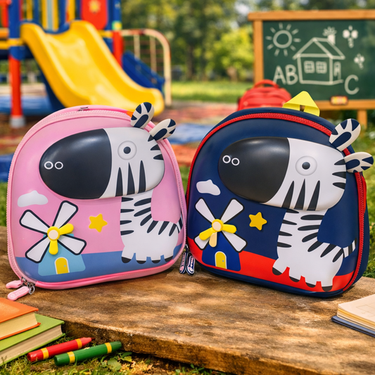 Zebra Kids Backpack - Cuteb Animal School Bag