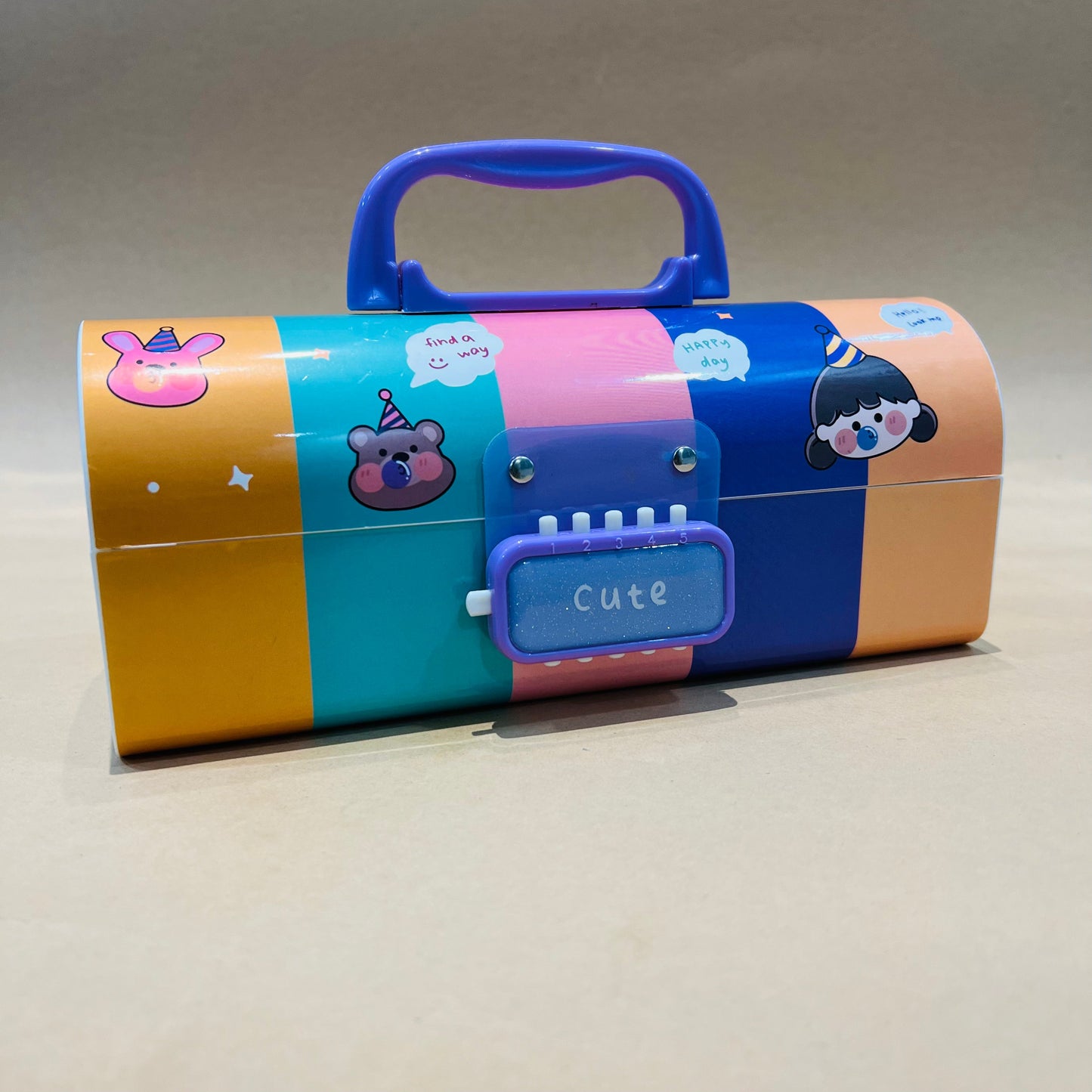 Cute Pencil case with passcodes