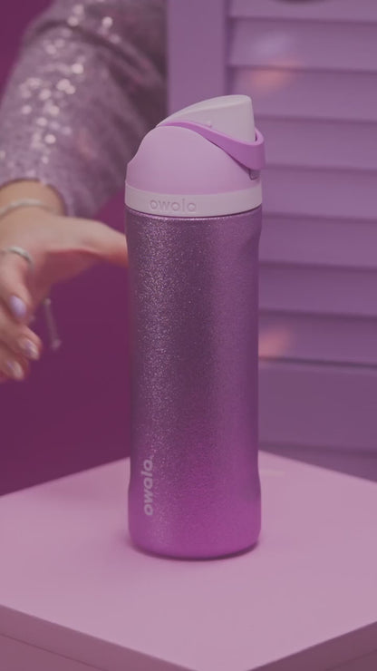 Owala FreeSip® Eggstra Edition – Glitter Lavender (24oz / 710ml)